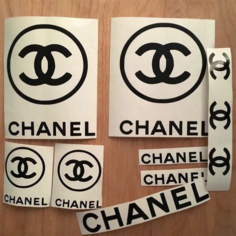 chanel logo car stickers|chanel stickers for glass.